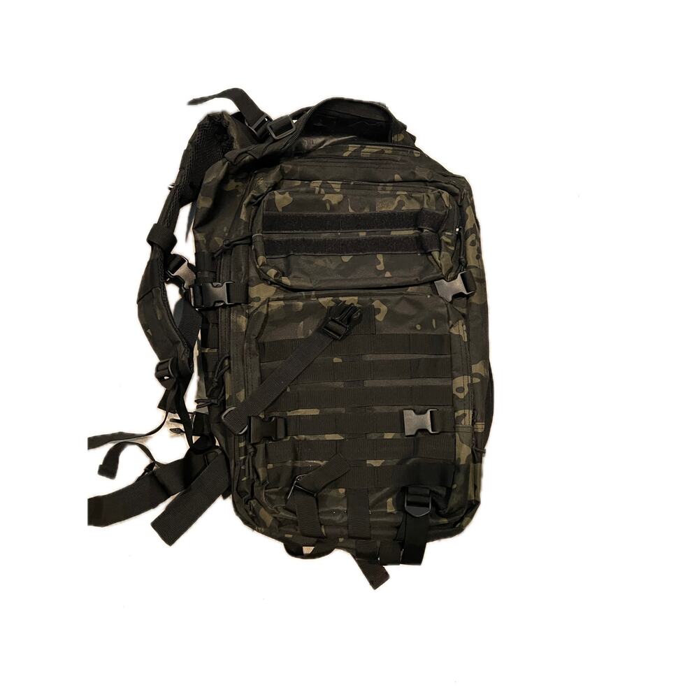 Reebow Black Green Camo Tactical Backpack 40L